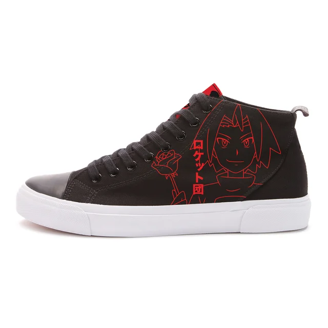 Akedo x Pokémon Team Rocket Schwarze Signature High Top Schuhe