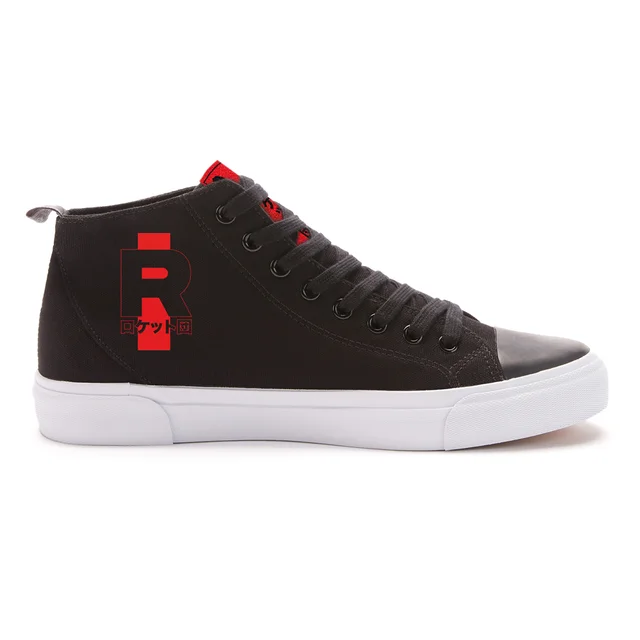 Akedo x Pokémon Team Rocket Schwarze Signature High Top Schuhe