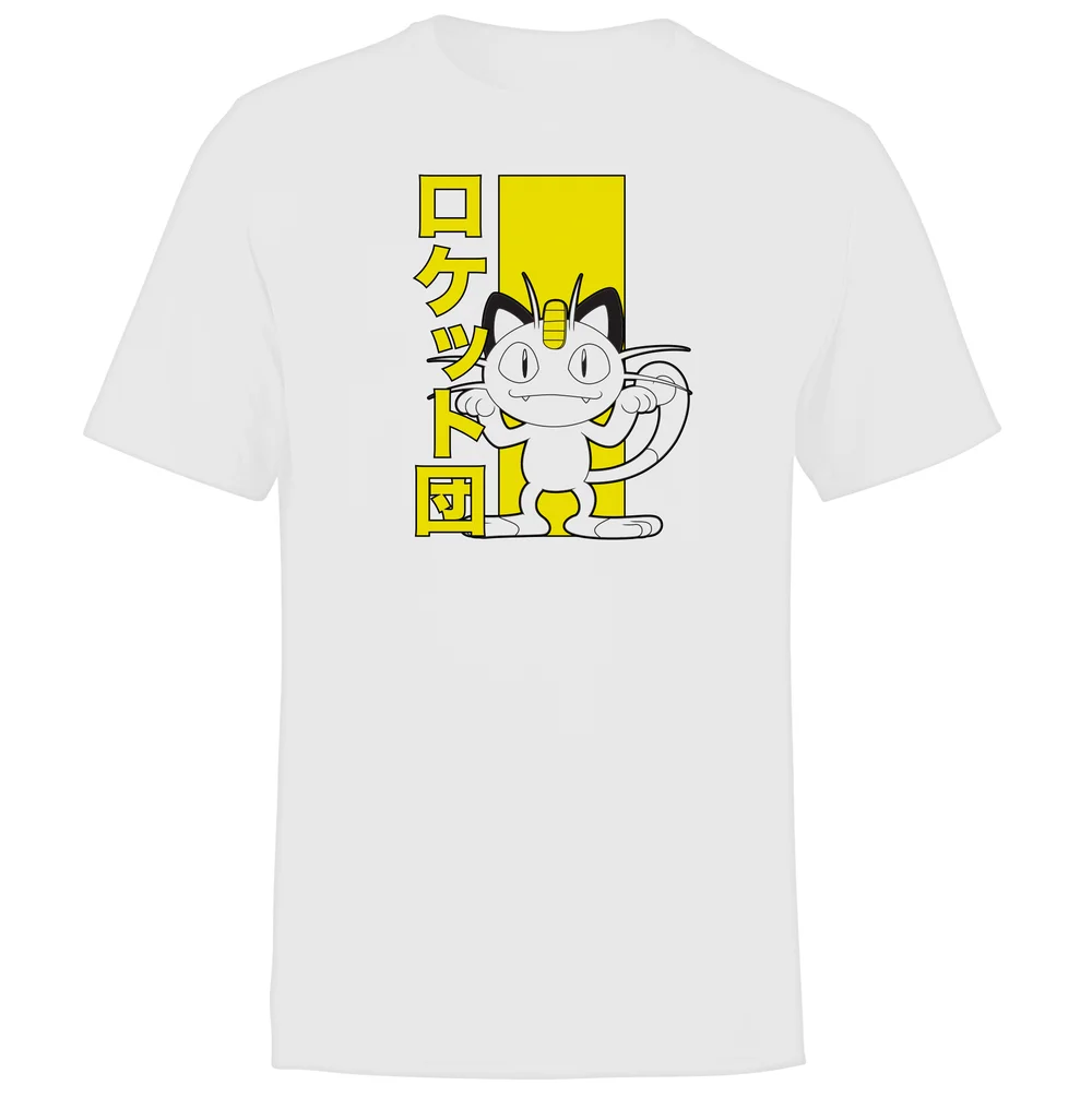Akedo X Pokémon Team Rocket Meowth T-Shirt - Weiß - S Bild 1
