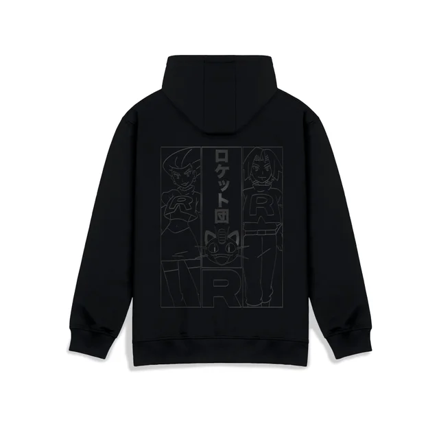Akedo X Pokémon Team Rocket Hoodie - Schwarz