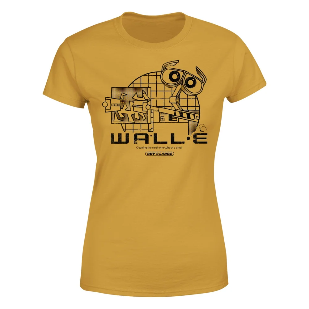 Wall-E Clean Up Crew Women's T-Shirt - Mustard - XS Bild 1