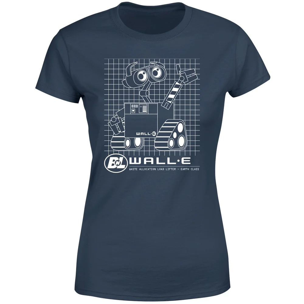 Wall-E Schematic Women's T-Shirt - Navy - XS Bild 1