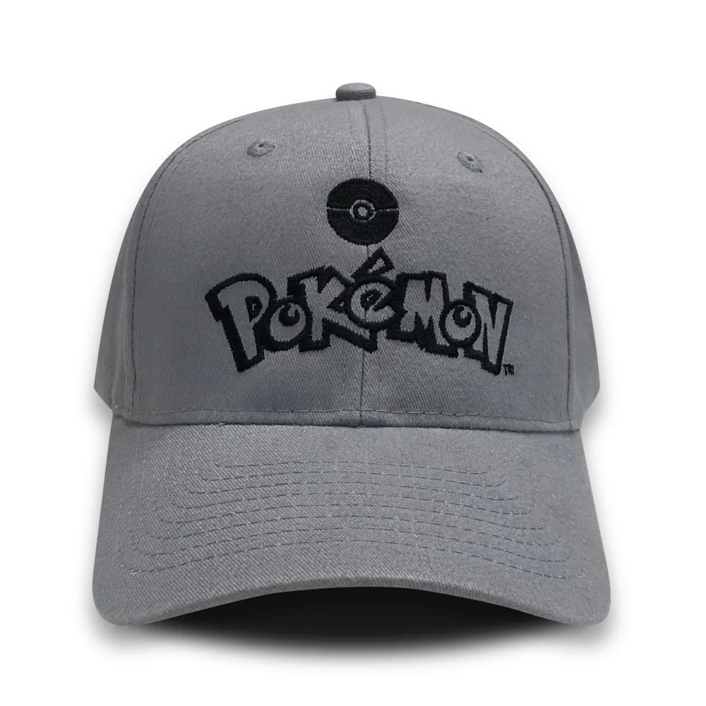 Pokemon Logo Embroidered Cap - Grey Bild 1
