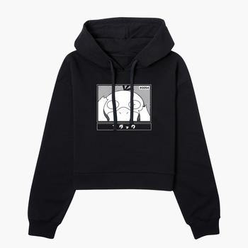 Pokémon Psyduck Women's Cropped Hoodie - Black