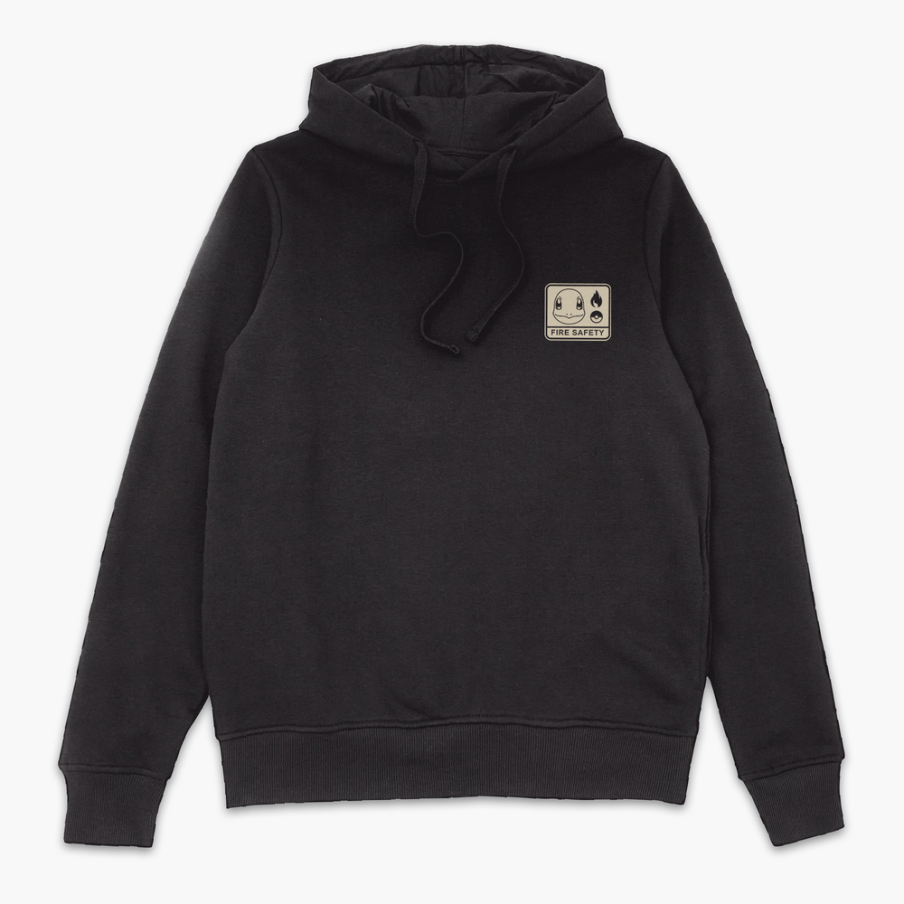 Pokémon Charmander Fire Safety Hoodie - Black - S Bild 1