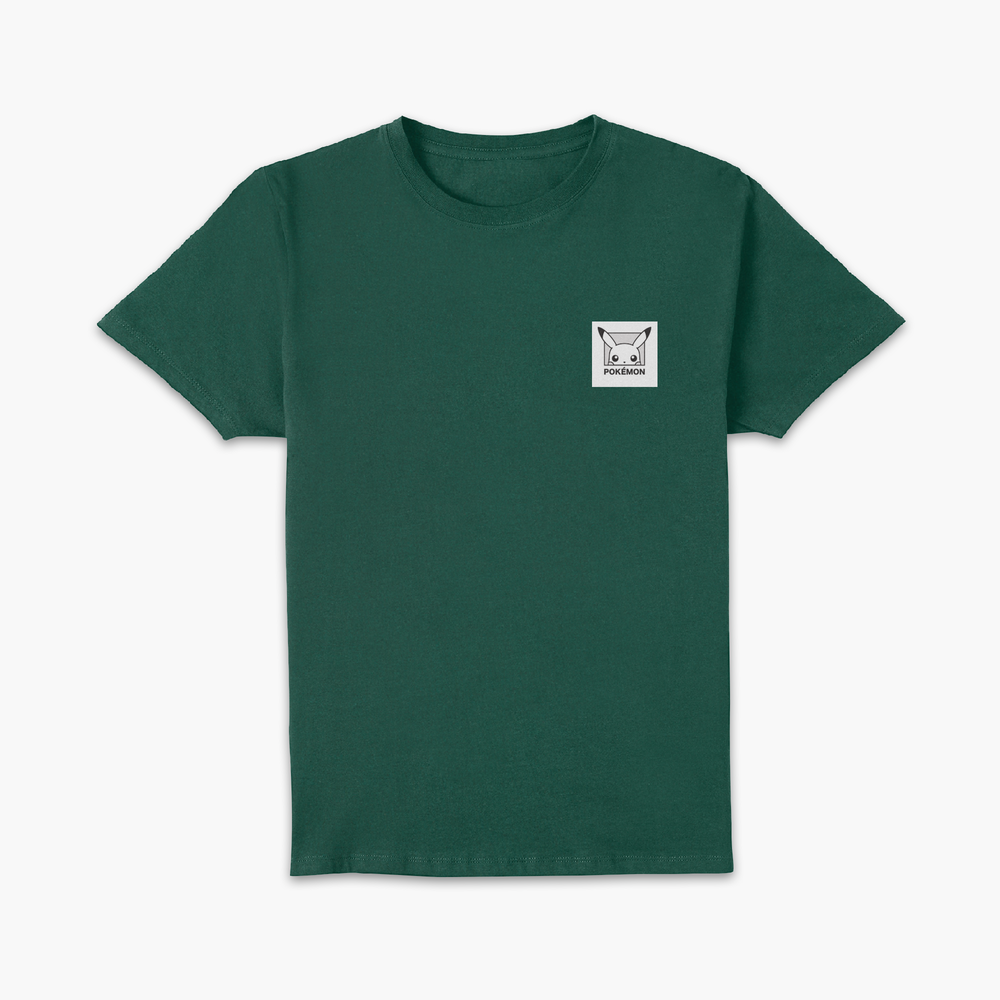 Pokémon Pikachu Patch Unisex T-Shirt - Green - S Bild 1