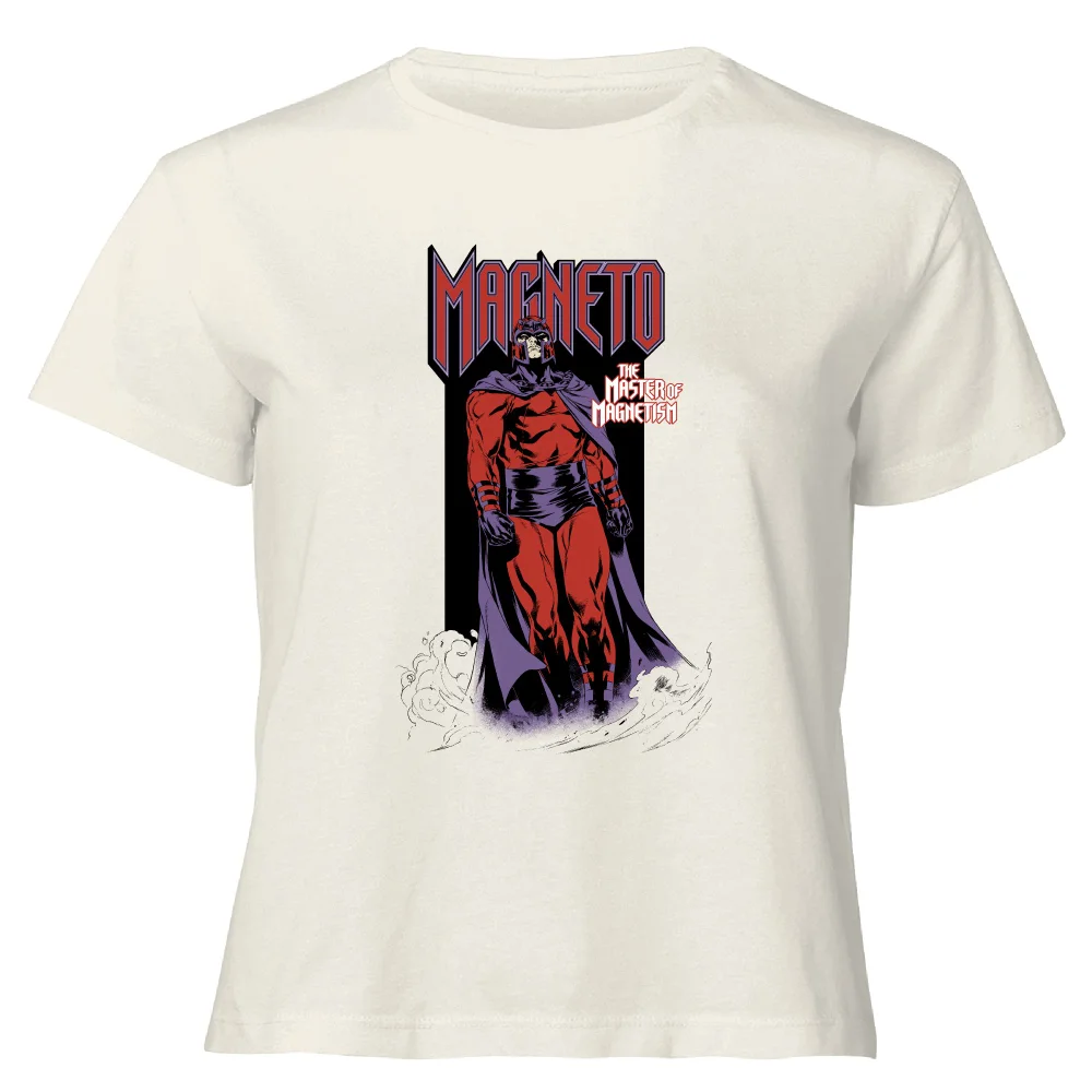 X-Men Magneto Master Of Magnetism Women's Cropped T-Shirt - Cream - XS Bild 1