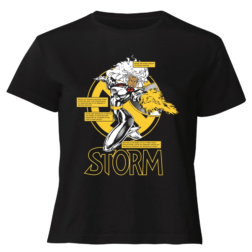 X-Men Storm Bio Women's Cropped T-Shirt - Black - XS Bild 1