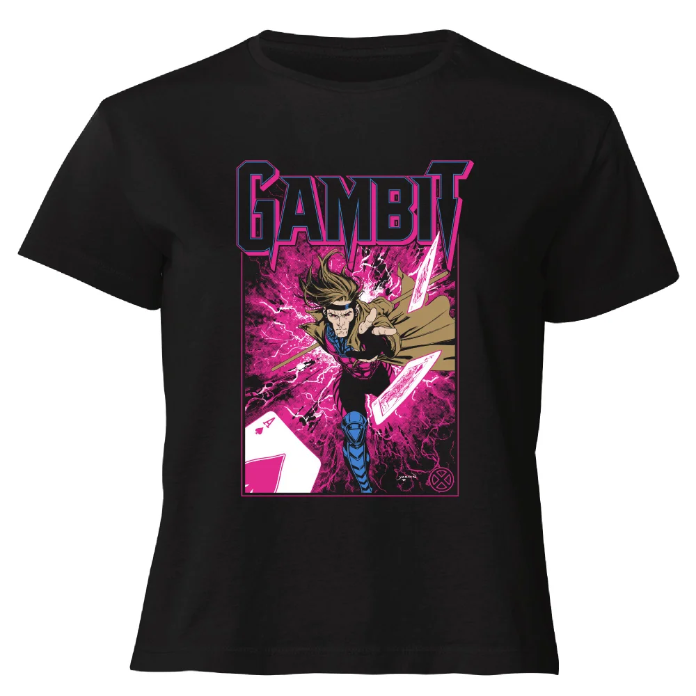 X-Men Gambit Women's Cropped T-Shirt - Black - XS Bild 1