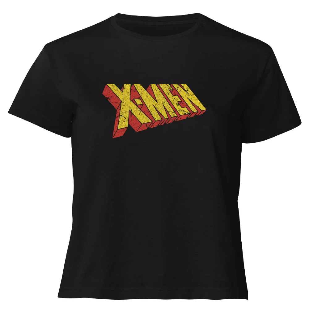 X-Men Retro Logo Women's Cropped T-Shirt - Black - XS Bild 1