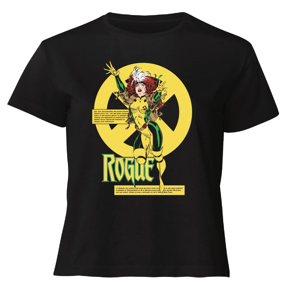 X-Men Rogue Bio Drk Women's Cropped T-Shirt - Black - XS Bild 1