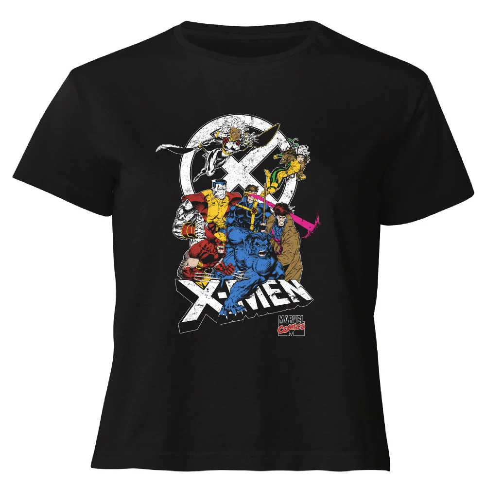 X-Men Super Team Women's Cropped T-Shirt - Black - XS Bild 1