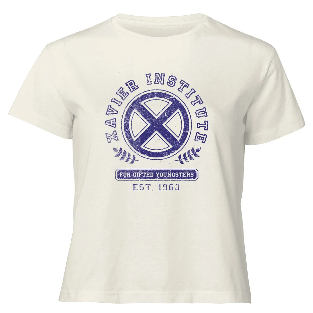 X-Men Xavier Institute For Gifted Youngsters Women's Cropped T-Shirt - Cream - XS Bild 1