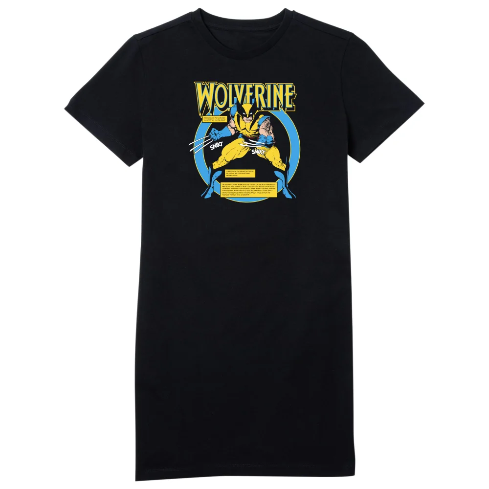 X-Men Wolverine Bio Women's T-Shirt Dress - Black - L Bild 1
