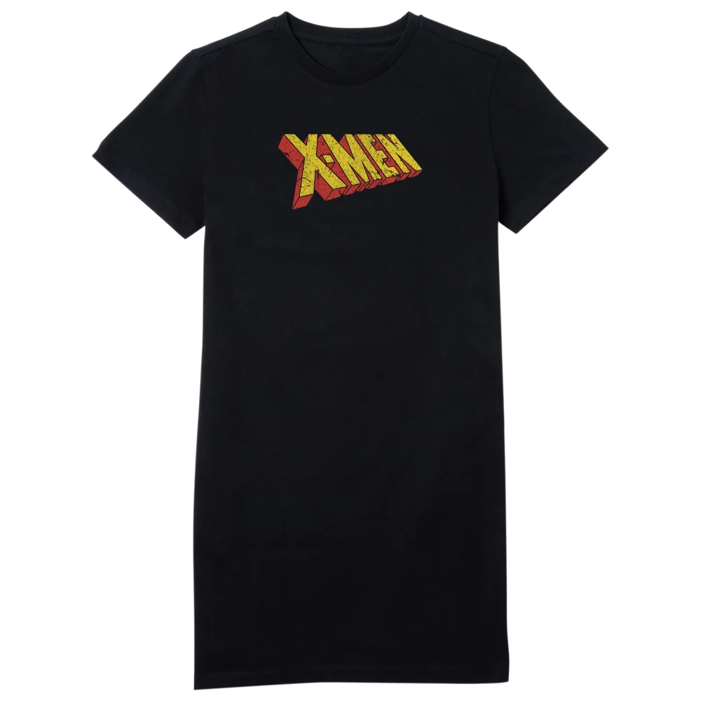 X-Men Retro Logo Women's T-Shirt Dress - Black - L Bild 1
