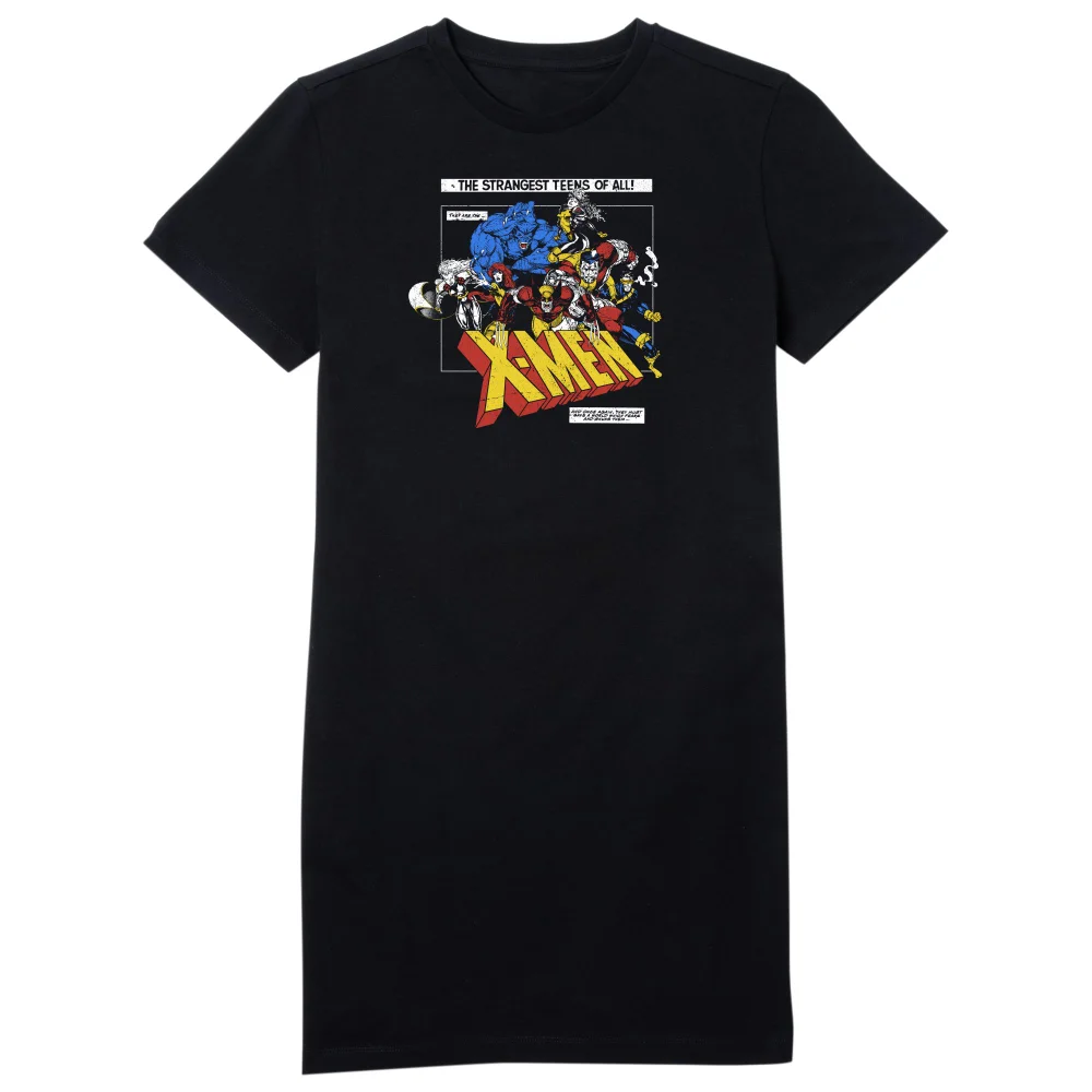 X-Men Retro Team Up Women's T-Shirt Dress - Black - L Bild 1