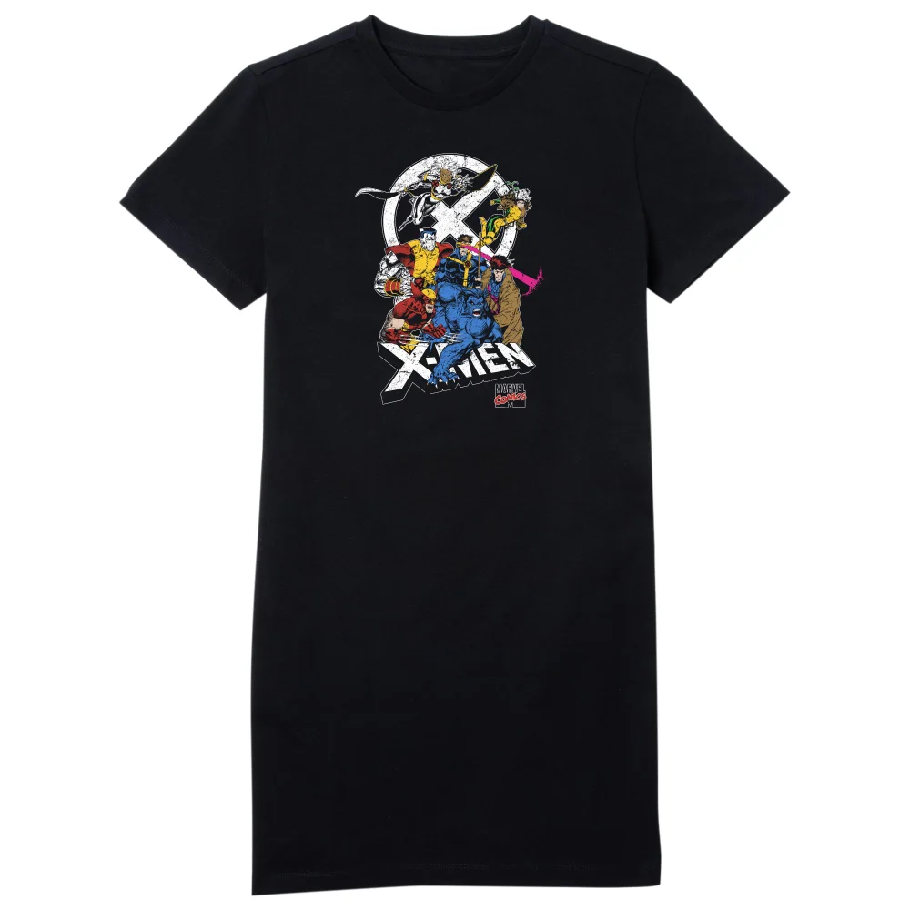 X-Men Super Team Women's T-Shirt Dress - Black - L Bild 1