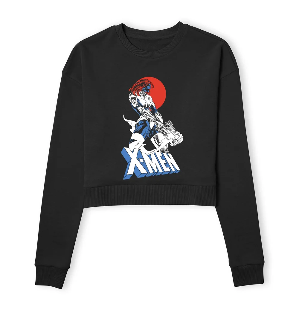 X-Men Mystique Women's Cropped Sweatshirt - Black - XS Bild 1