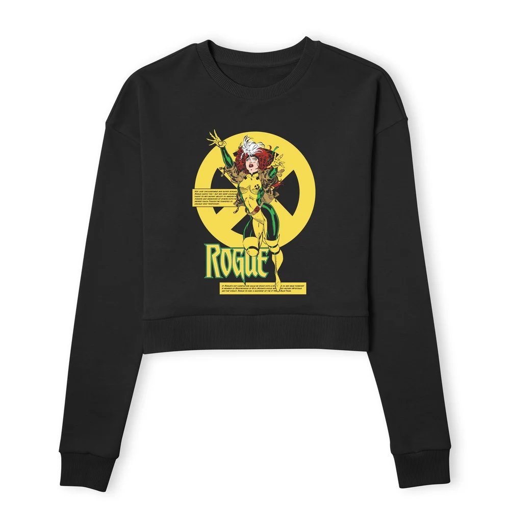 X-Men Rogue Bio Drk Women's Cropped Sweatshirt - Black - XS Bild 1