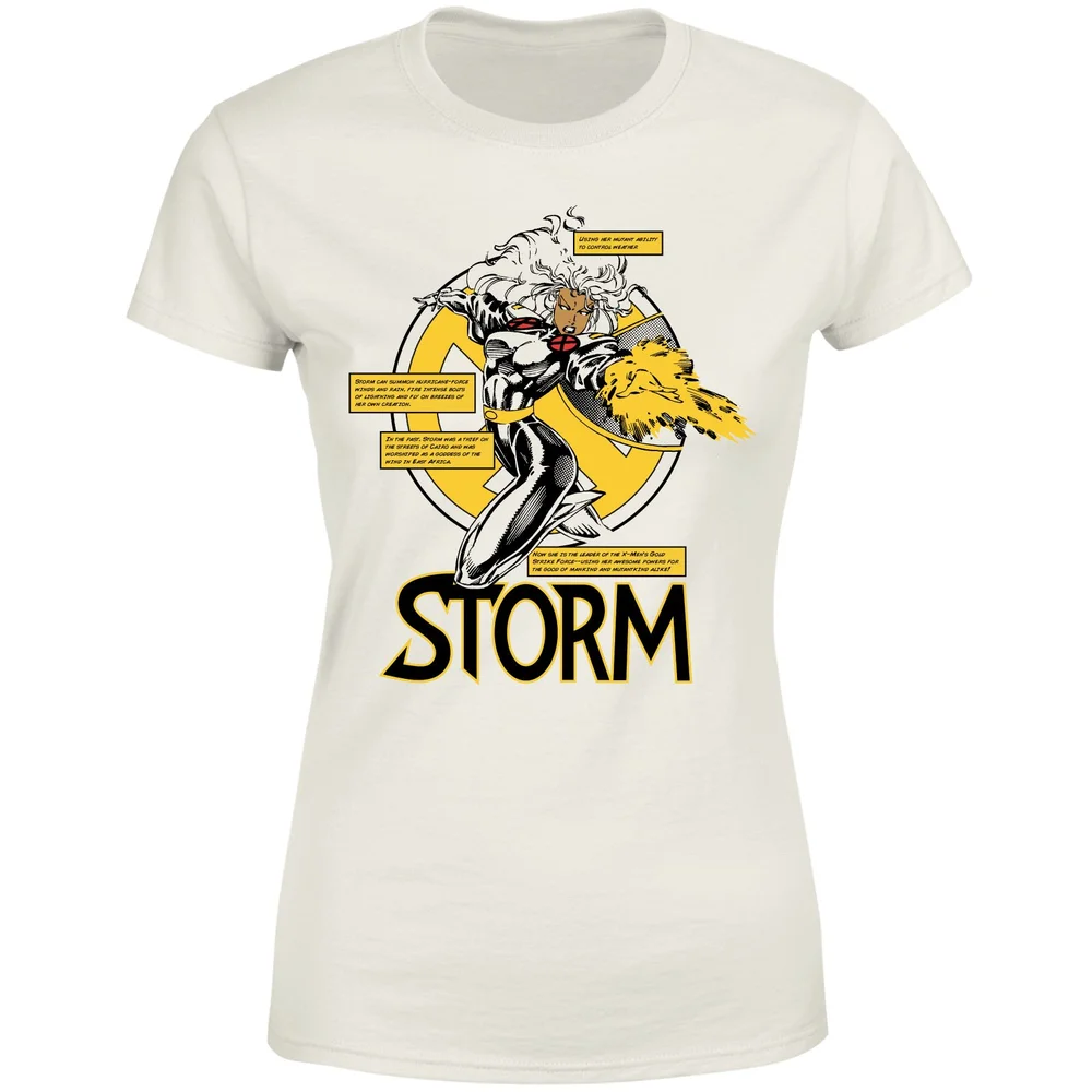 X-Men Storm Bio Women's T-Shirt - Cream - M Bild 1