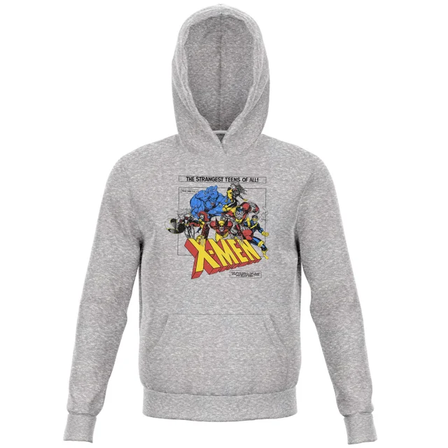 X-Men Retro Team Up Kids' Hoodie - Grey
