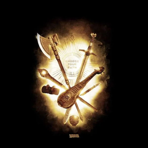 Dungeons & Dragons Choose Your Path Men's T-Shirt - Black