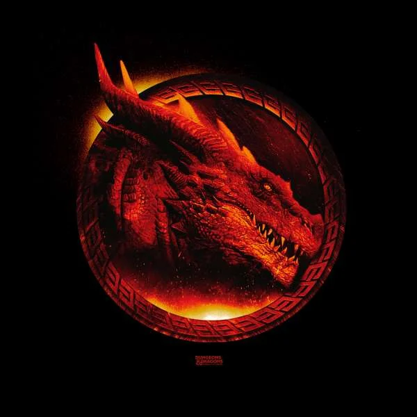 Dungeons & Dragons Dragon Fire Men's T-Shirt - Black