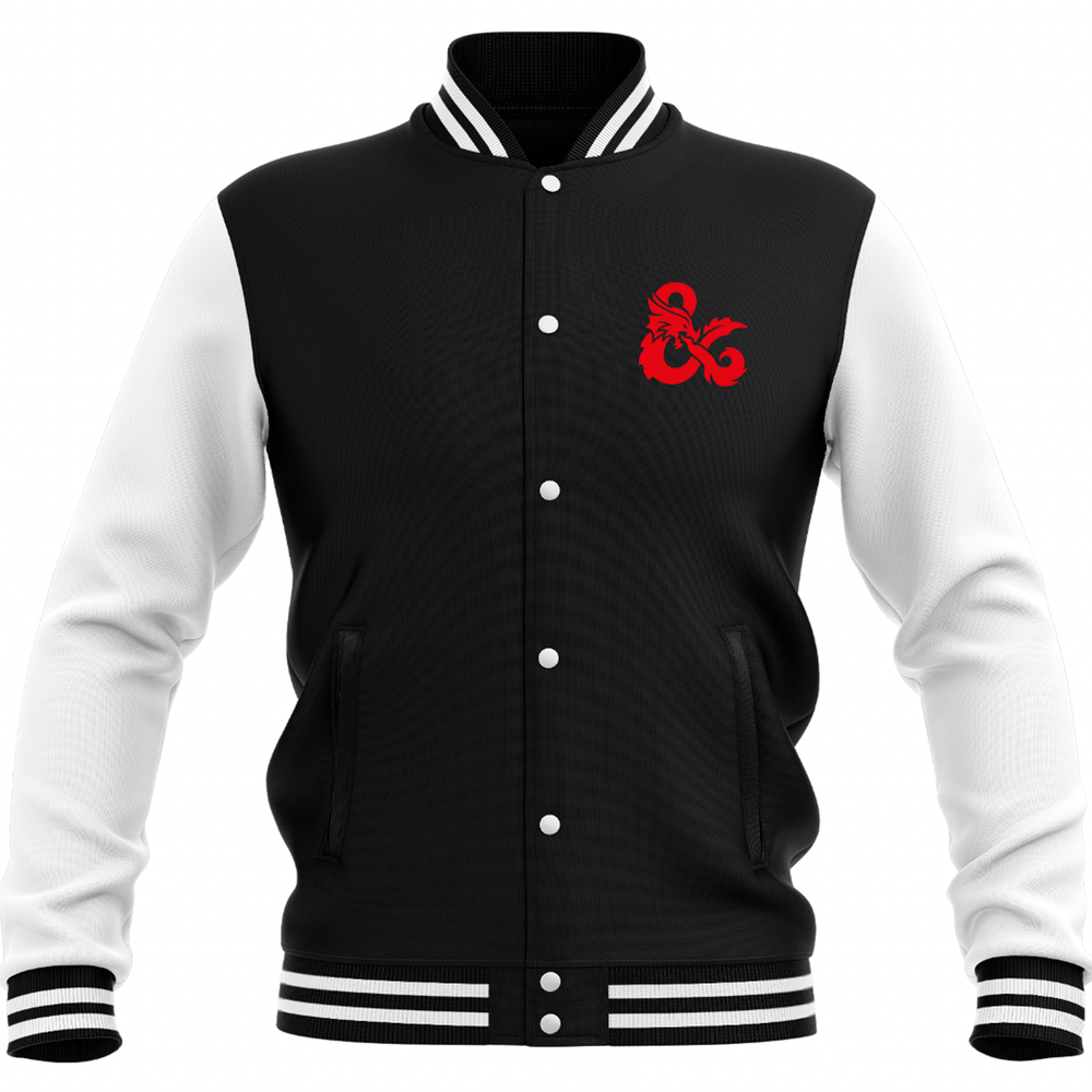 Dungeons & Dragons Black Dragon Varsity Jacket - Black/White - S Bild 1