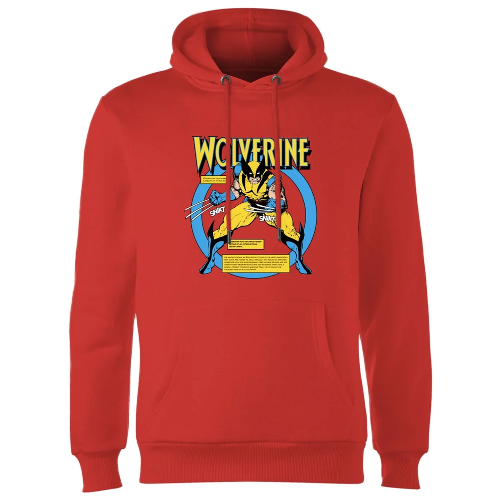 X-Men Wolverine Bio Hoodie - Red - S - Rot Bild 1