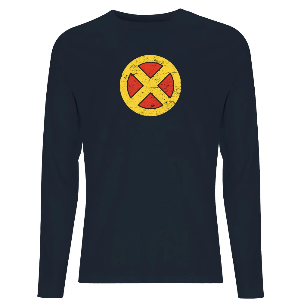 X-Men Emblem Drk Long Sleeve T-Shirt - Navy - S Bild 1