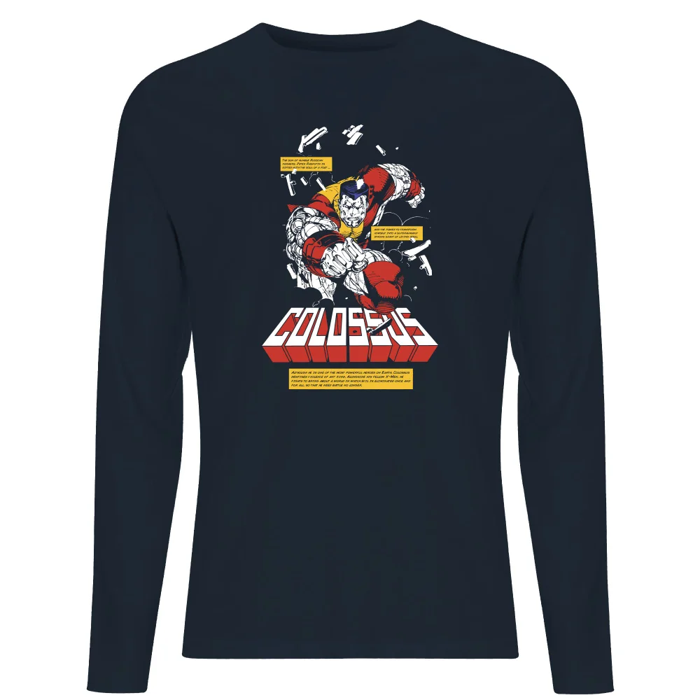 X-Men Colossus Bio Long Sleeve T-Shirt - Navy - S Bild 1