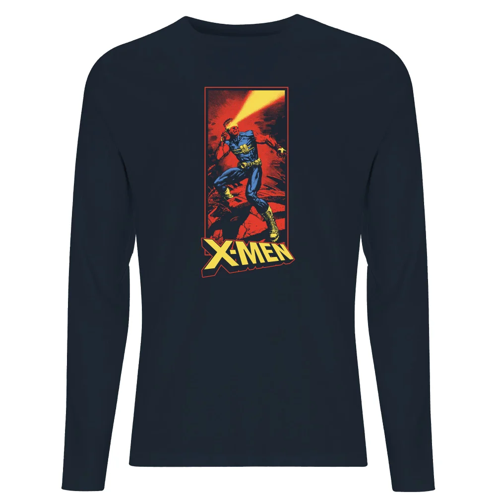 X-Men Cyclops Energy Beam Long Sleeve T-Shirt - Navy - S Bild 1