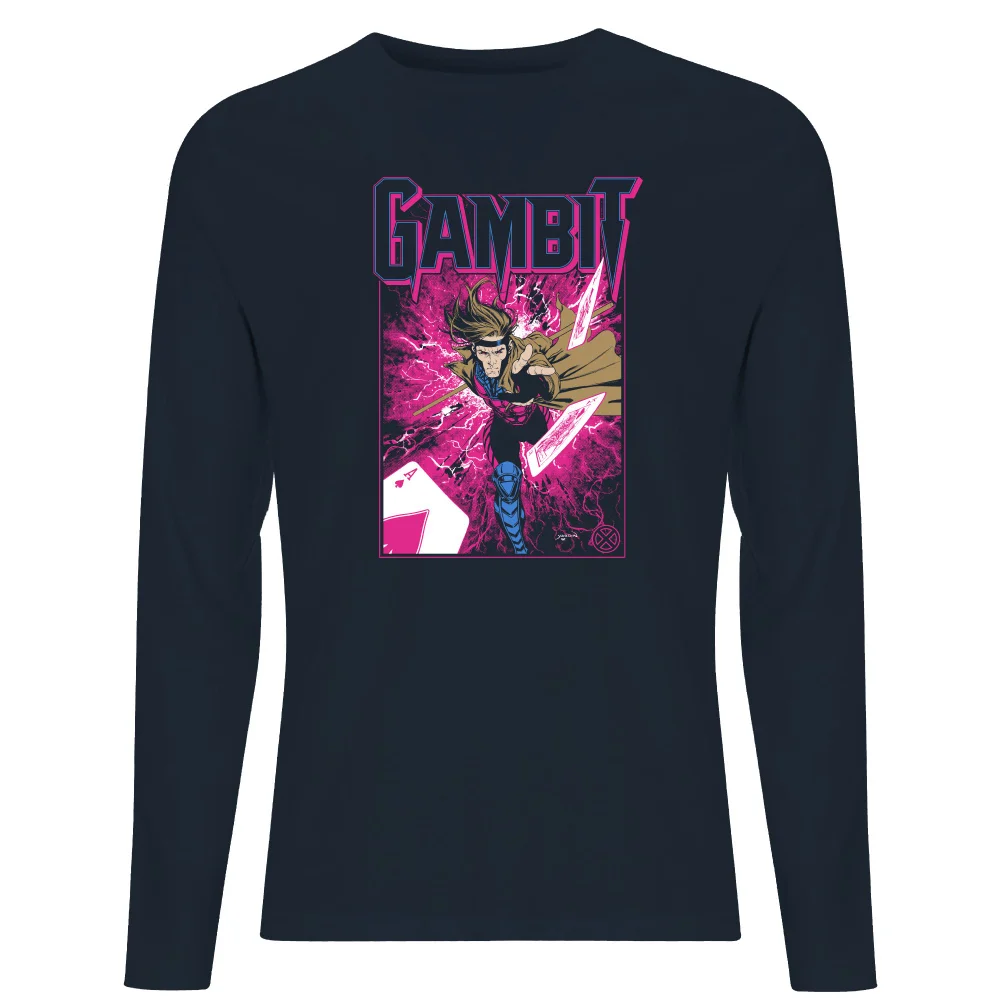 X-Men Gambit Long Sleeve T-Shirt - Navy - S Bild 1