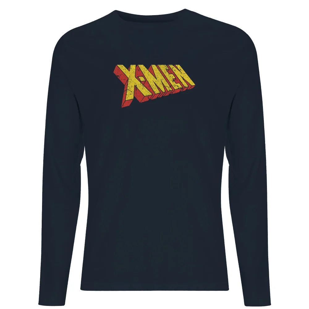 X-Men Retro Logo Long Sleeve T-Shirt - Navy - S Bild 1