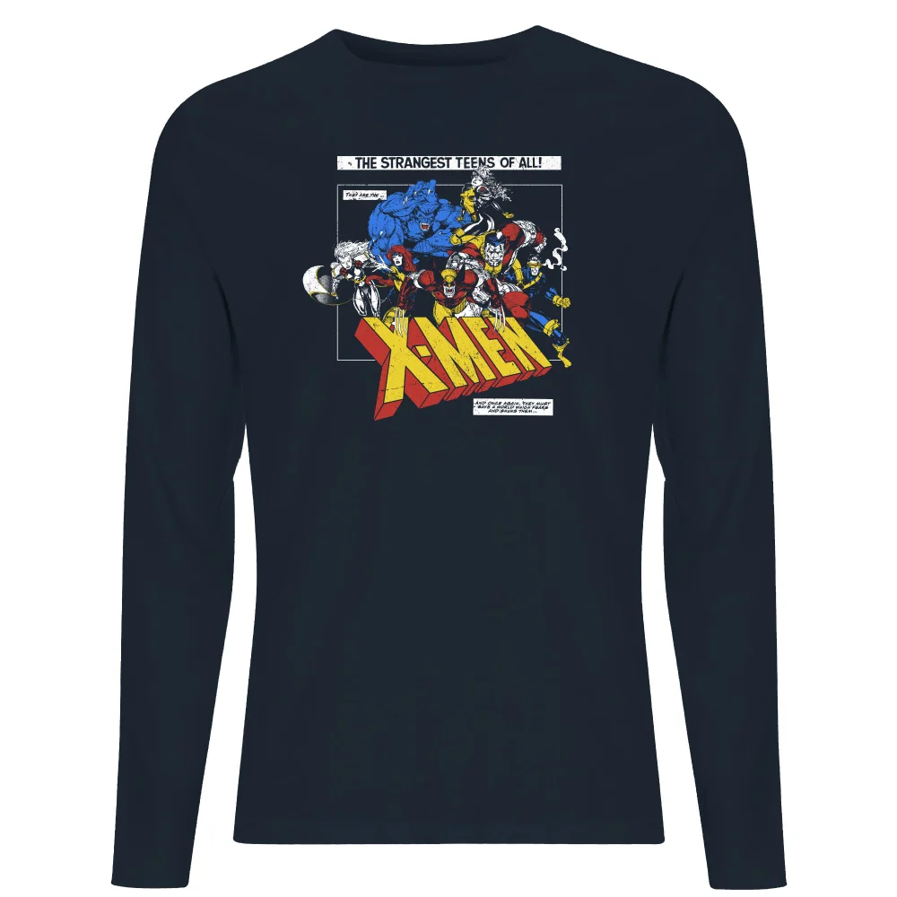 X-Men Retro Team Up Long Sleeve T-Shirt - Navy - S Bild 1