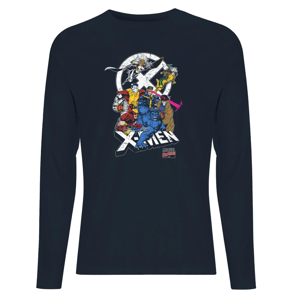 X-Men Super Team Long Sleeve T-Shirt - Navy - S Bild 1
