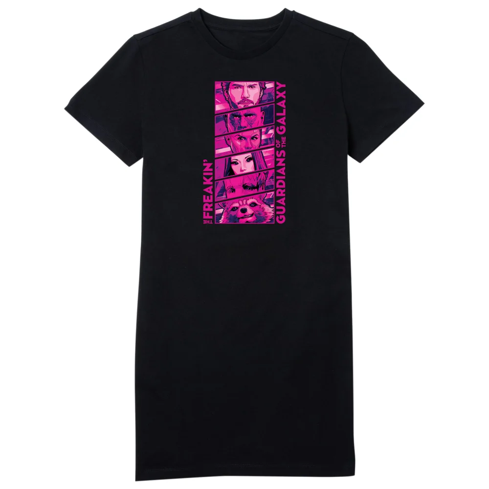 Guardians of the Galaxy Faces Women's T-Shirt Dress - Black - L Bild 1
