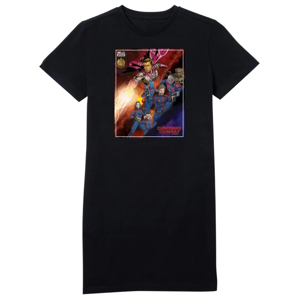 Guardians of the Galaxy Adam Warlock Comic Women's T-Shirt Dress - Black - L Bild 1