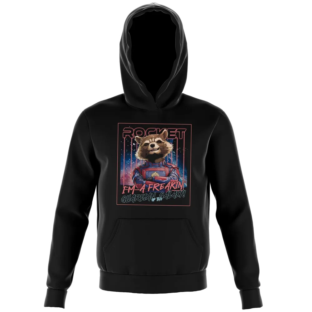 Guardians of the Galaxy Glowing Rocket Raccoon Kids' Hoodie - Black - 3-4 Jahre Bild 1