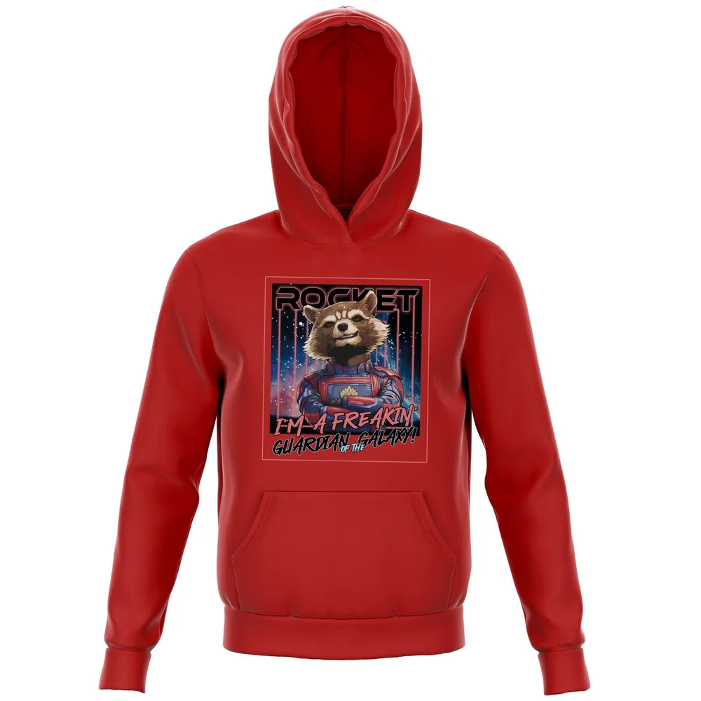 Guardians of the Galaxy Glowing Rocket Raccoon Kids' Hoodie - Red - 3-4 Jahre Bild 1