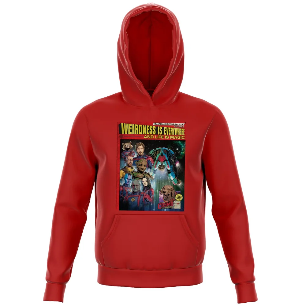 Guardians of the Galaxy Weirdness Is Everywhere Comic Book Cover Kids' Hoodie - Red - 3-4 Jahre Bild 1