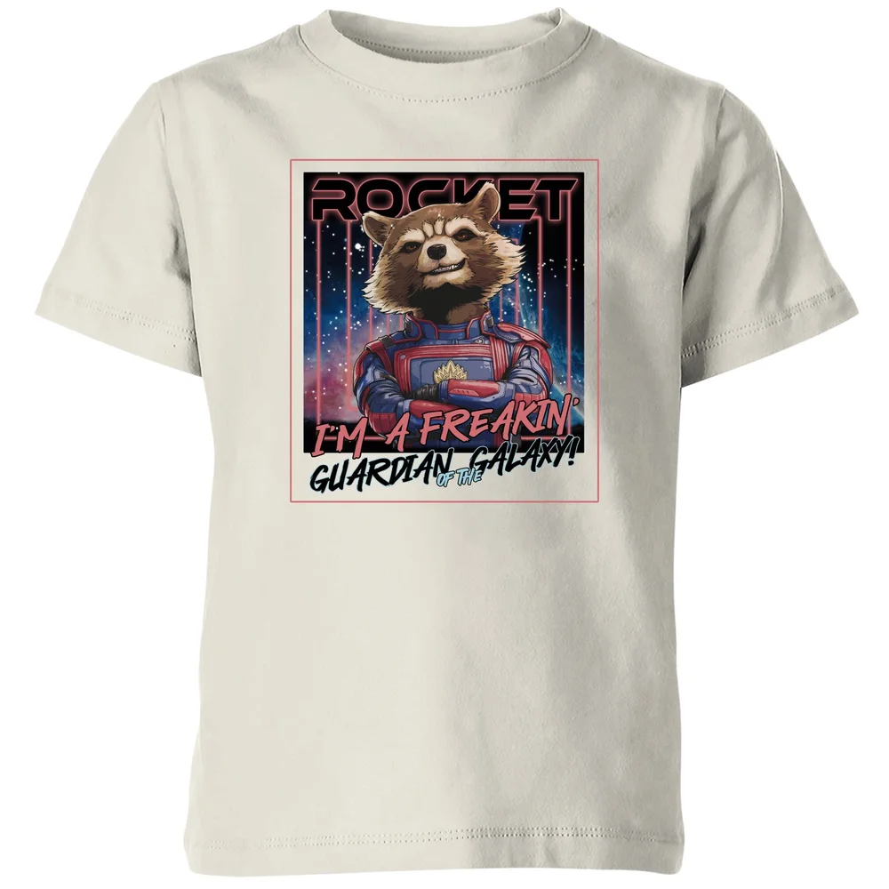Guardians of the Galaxy Glowing Rocket Raccoon Kids' T-Shirt - Cream - 3-4 Jahre Bild 1