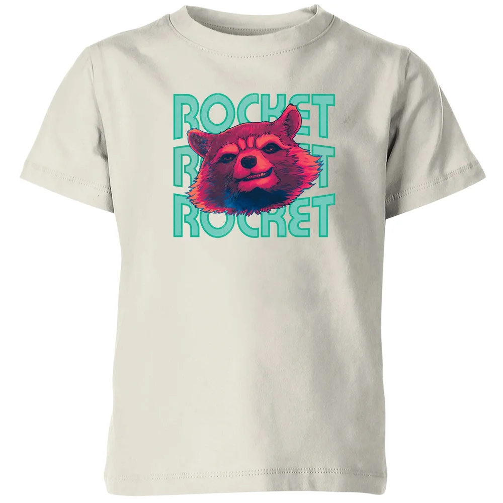 Guardians of the Galaxy Rocket Repeat Kids' T-Shirt - Cream - 3-4 Jahre Bild 1