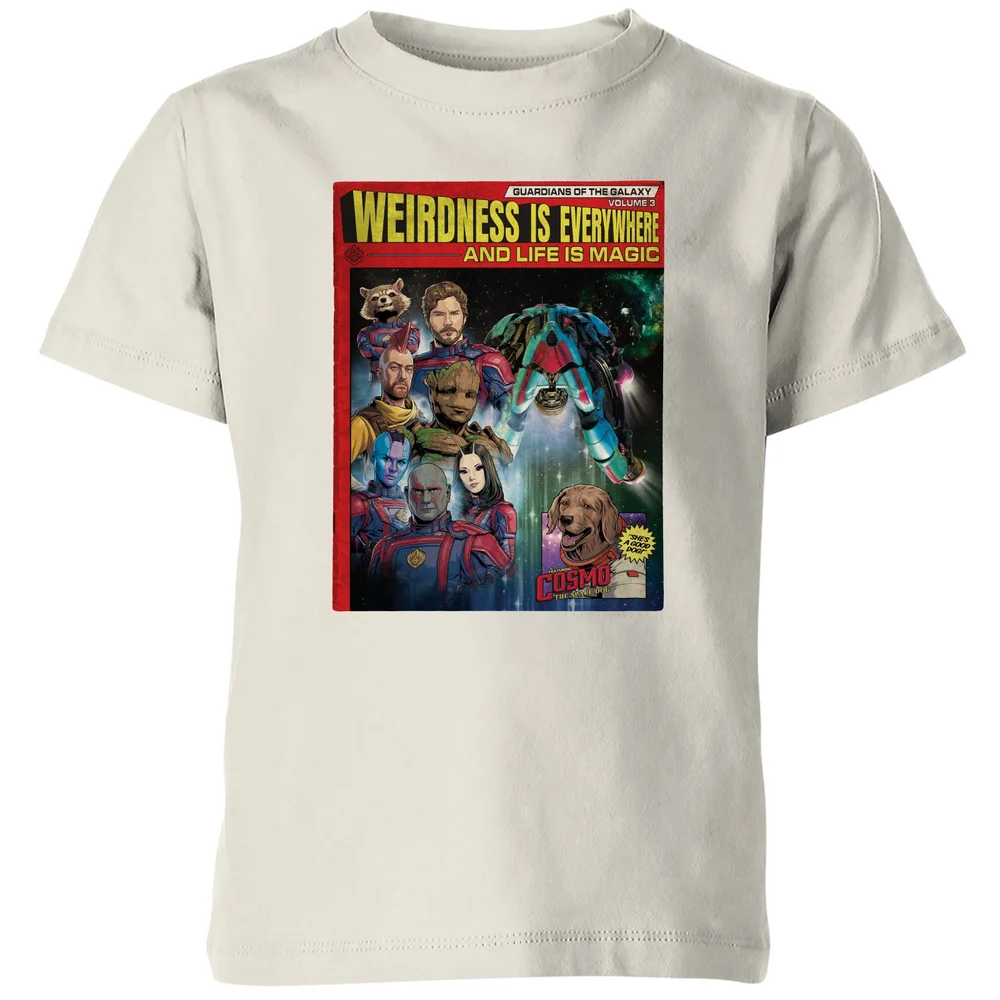 Guardians of the Galaxy Weirdness Is Everywhere Comic Book Cover Kids' T-Shirt - Cream - 3-4 Jahre Bild 1