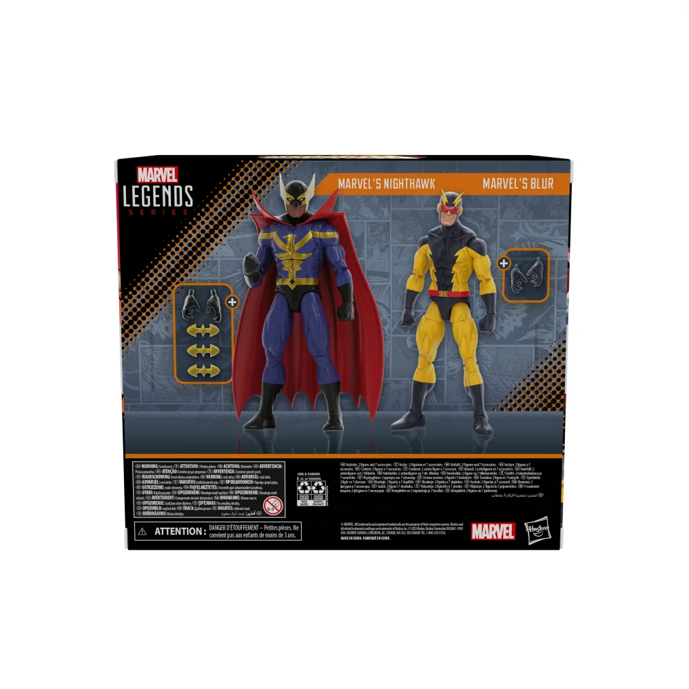 Hasbro Marvel Legends Series Marvel's Nighthawk and Marvel's Blur Bild 1