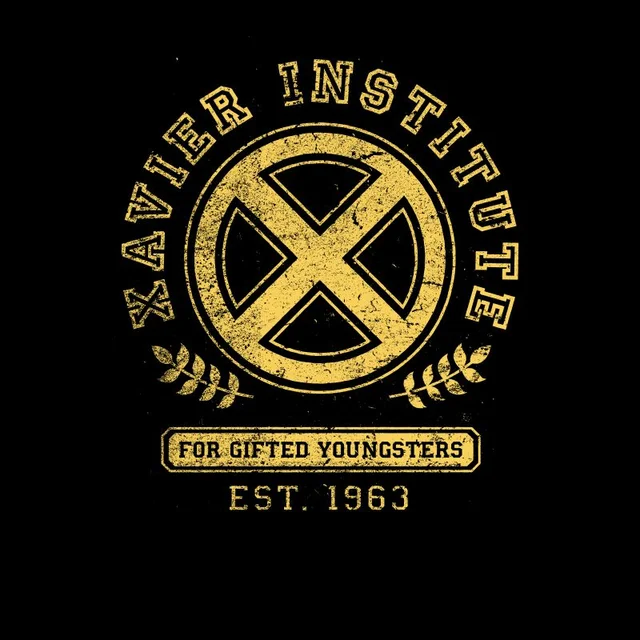 X-Men Xavier Institute For Gifted Youngsters Drk Men's T-Shirt - Black