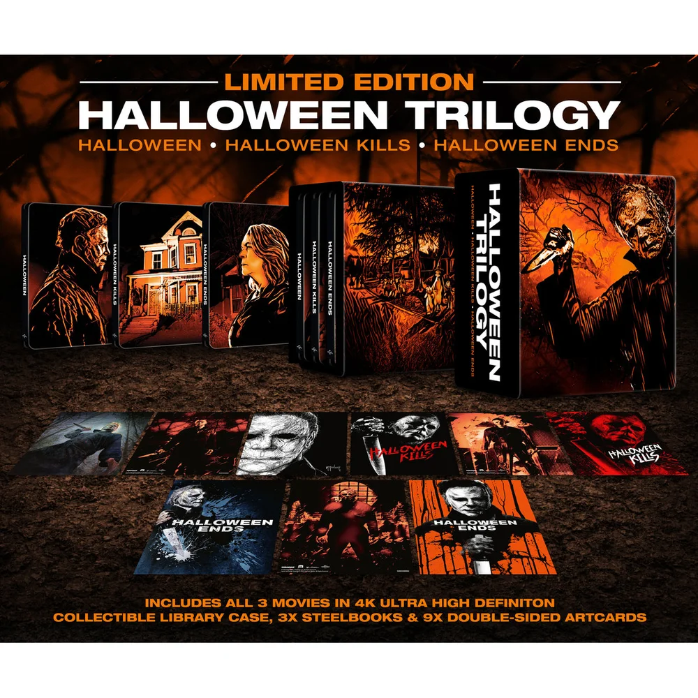 Halloween Trilogy 4K Ultra HD Limited Edition Steelbook Library Case Bild 1