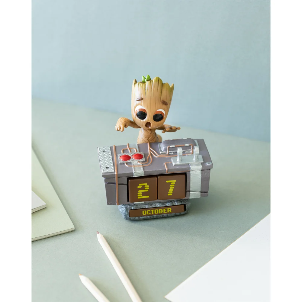 Marvel Groot Death Button 3D Perpetual Calendar Bild 1