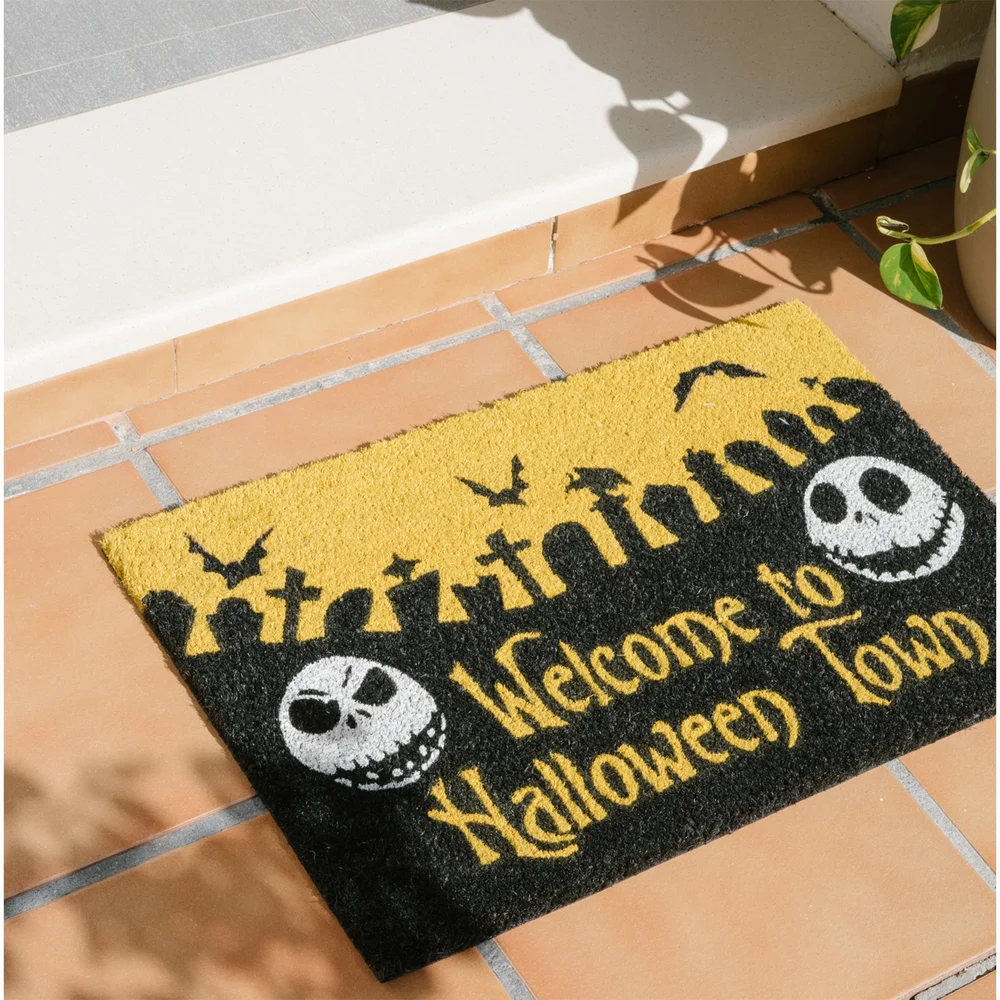 Nightmare Before Christmas Halloween Town Door Mat Bild 1