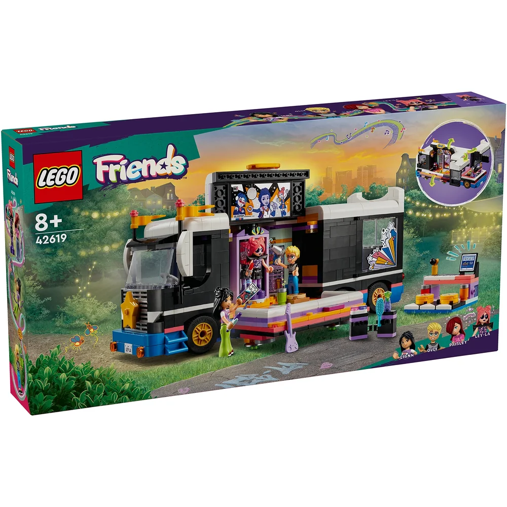 LEGO Friends Pop Star Music Tour Bus Toy Set 42619 Bild 1